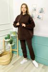 158899 Oversize Sardonlu Sweat Takim